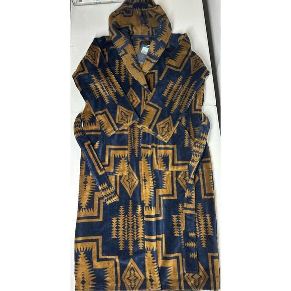 NWT Pendleton UNISEX HARDING COTTON TERRY VELOUR ROBE Size S/M - Picture 7 of 16